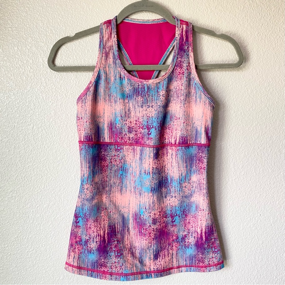 Girls ivivva sports Racerback Tank w/ Built in Bra